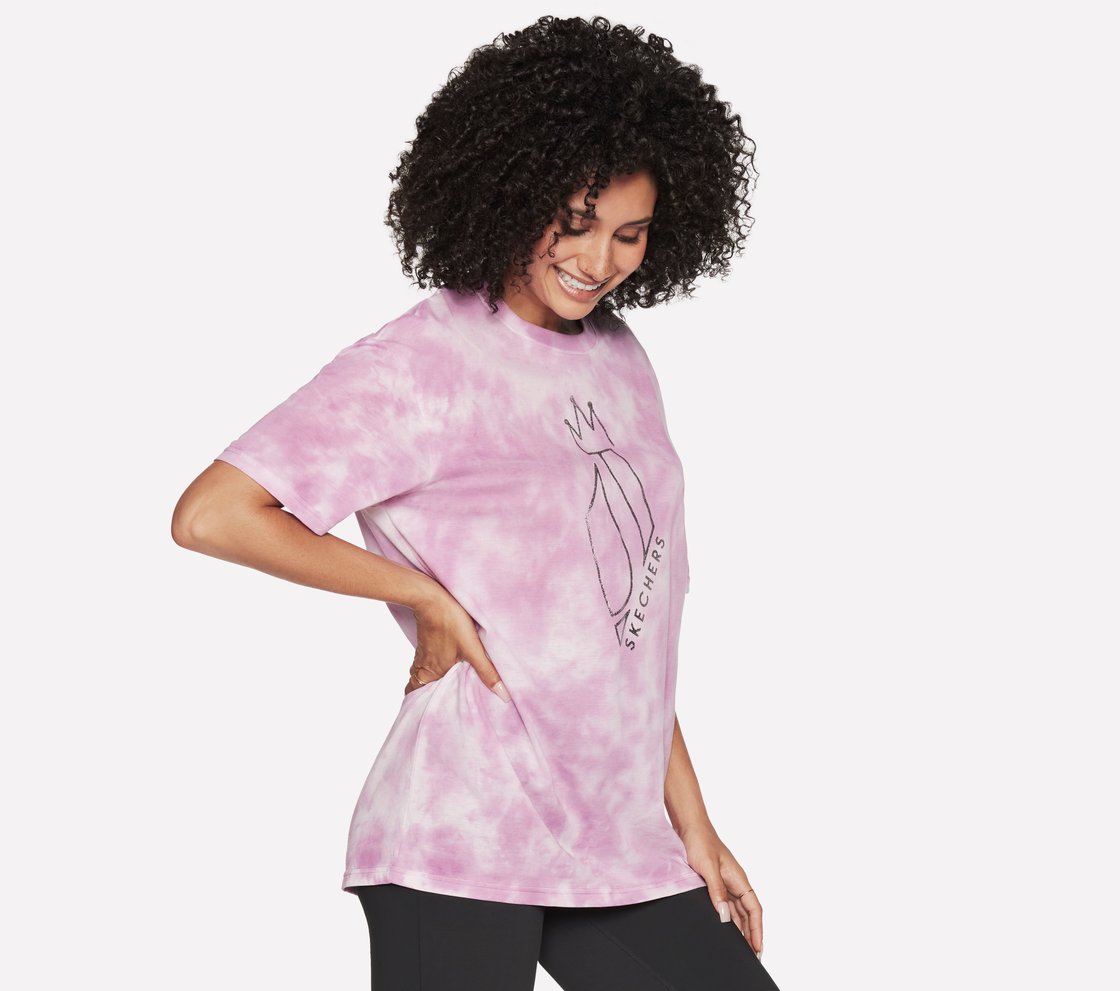 SKECHDYE DIAMOND T-SHIRT, PURPLE/PERIWINKLE Apparel Bottom View