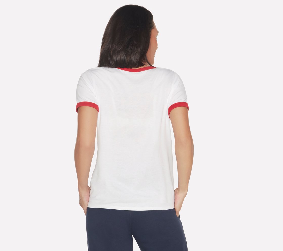 AMERICANA T-SHIRT, WWWHITE Apparel Top View