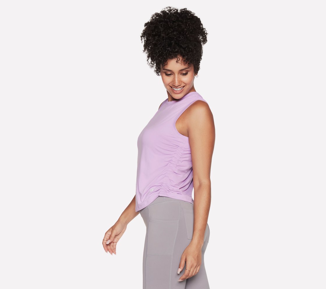 GODRI SERENE TANK, PURPLE/PERIWINKLE Apparel Bottom View