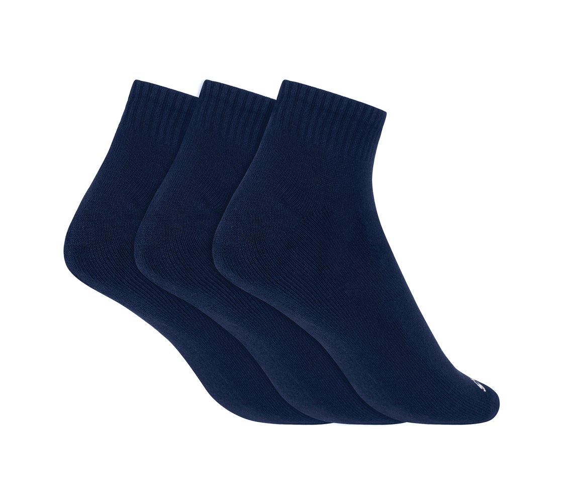 3PK MENS 1/2 TERRY ANKLE, NAVY