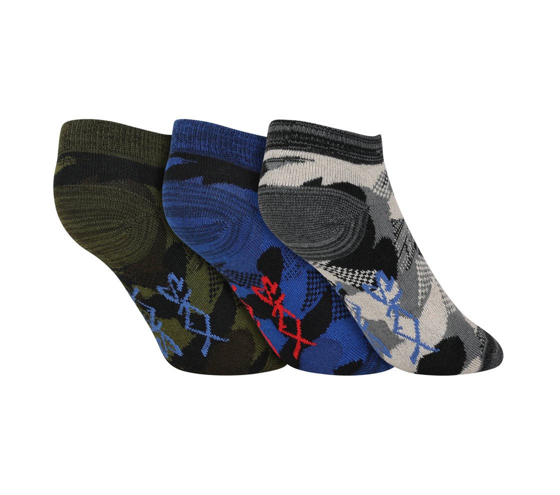 3PK BOYS NON TERRY LOW CUT, MMULTI