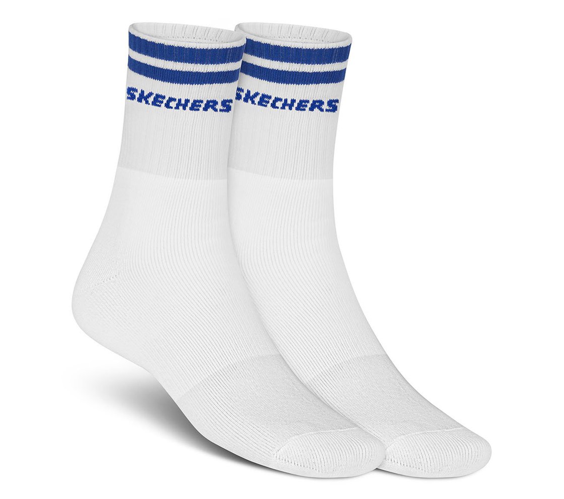 2PK MENS FULL TERRY CREW, WHITE Accessories Lateral View