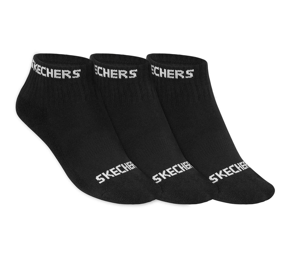 3PK KIDS HALF TERRY ANKLE, BLACK