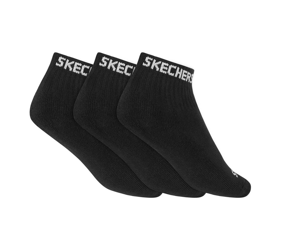 3PK KIDS HALF TERRY ANKLE, BLACK Accessories Top View