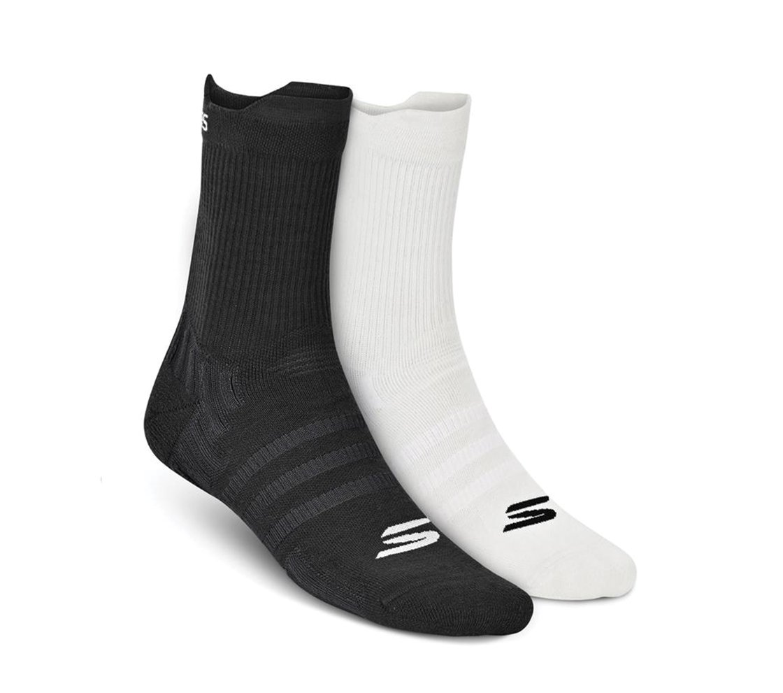 PACK OF TWO COURT SOCK, BLACK/WHITE