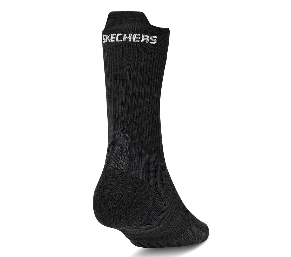 PACK OF TWO COURT SOCK, BLACK/WHITE Accessories Bottom View