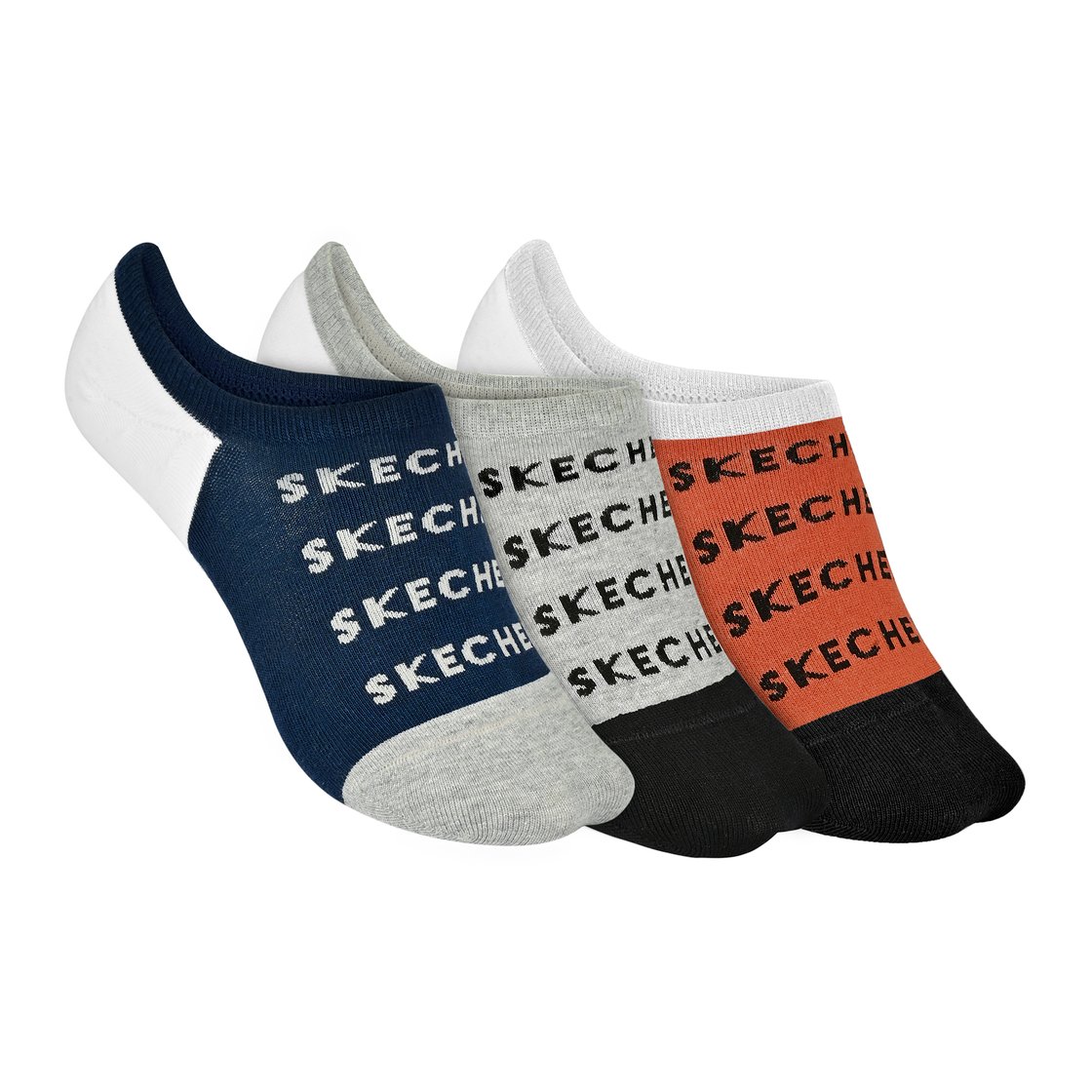 3PK MENS BRANDED NON TERRY LI, ORANGE/NAVY Accessories Lateral View