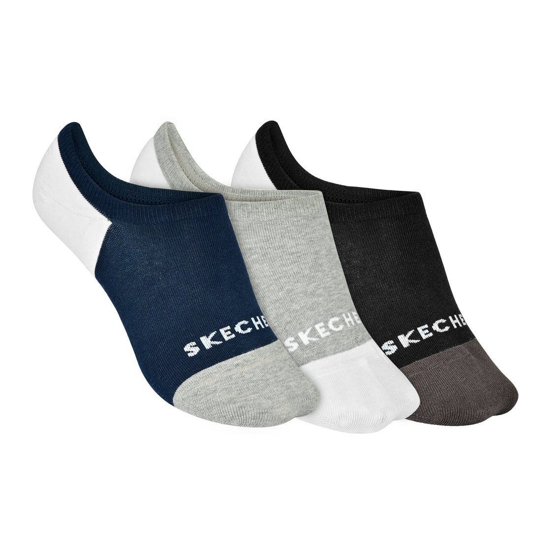 3PK MENS PLAIN NON TERRY LINE, BLACK/NAVY Accessories Lateral View