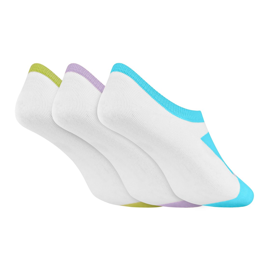 3PK WOMENS BLOCK NON TERRY LI, PURPLE/AQUA/PINK