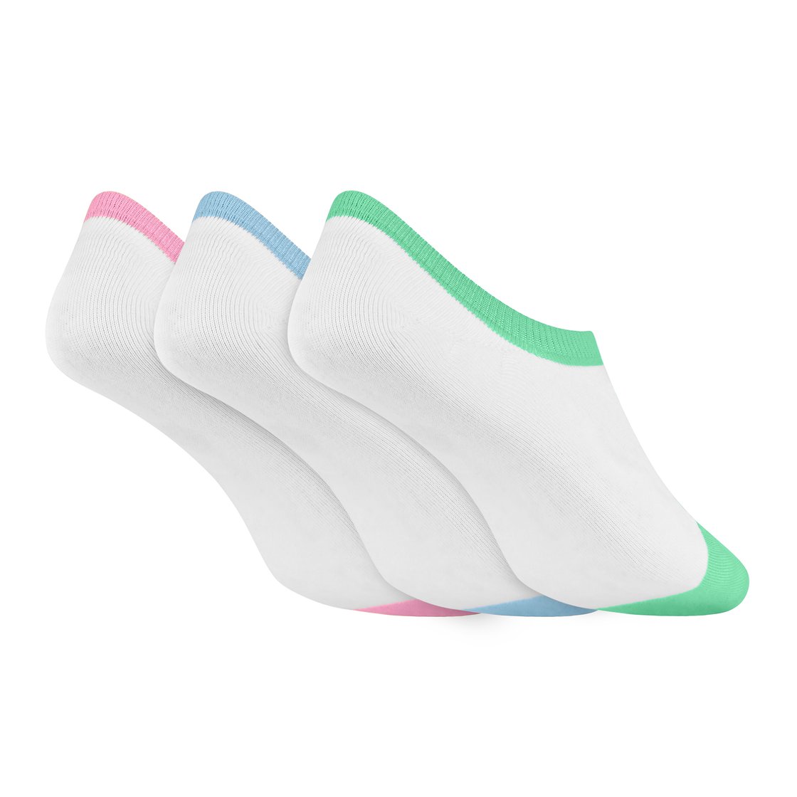 3PK WOMENS CONTRAST NON TERRY, BLUE/GREEN