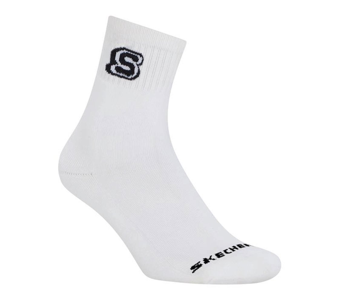 1PK HALF TERRY  CREW, WHITE