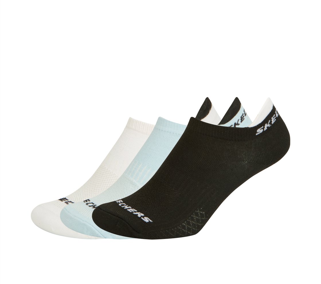 3PK WOMENS PERFORMANCE NON TERRY LOWCUT, WHITE/BLACK/BLUE