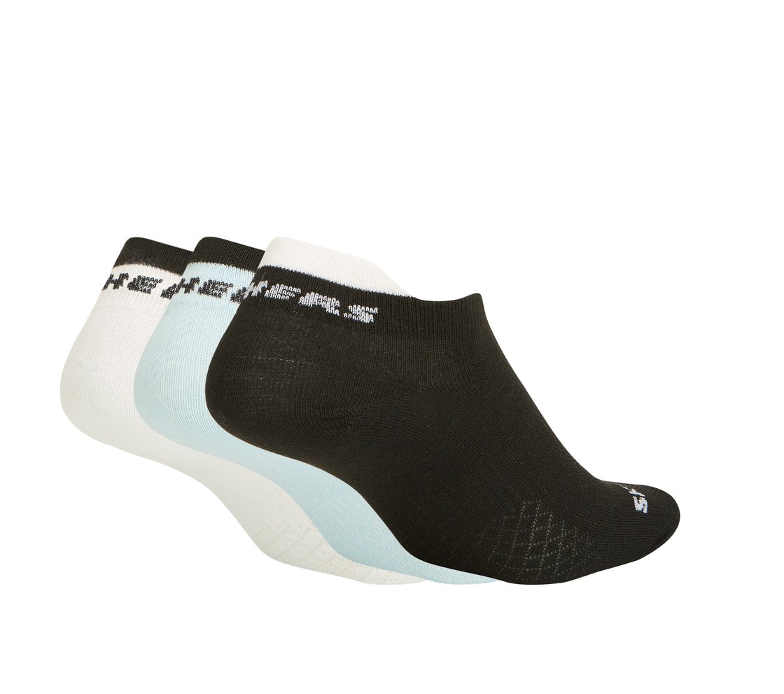 3PK WOMENS PERFORMANCE NON TERRY LOWCUT, WHITE/BLACK/BLUE