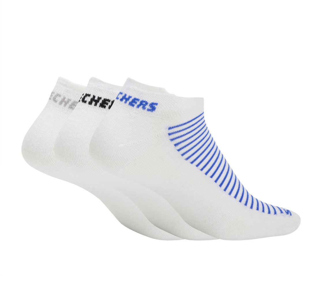 3PK MENS NON TERRY LOW CUT, WHITE Accessories Top View