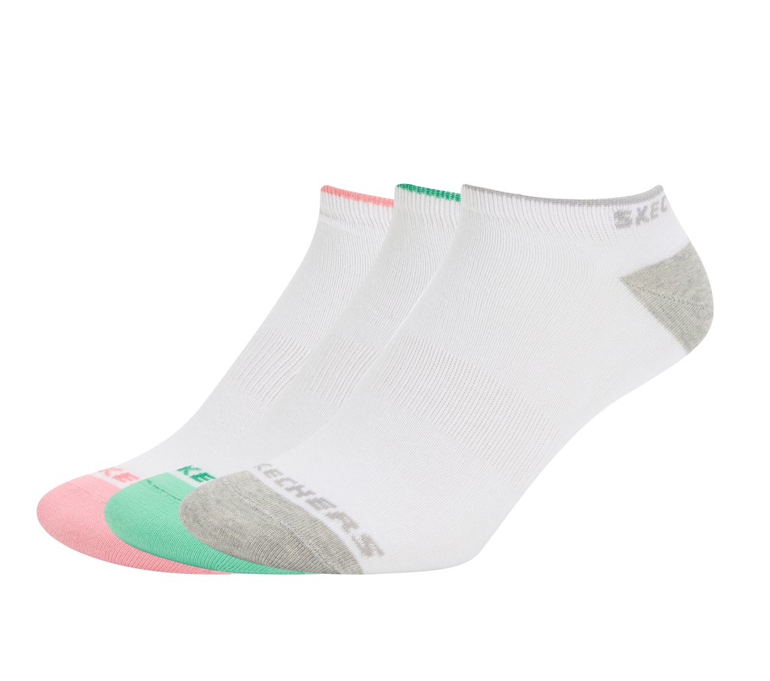 3PK WOMENS NON TERRY LOW CUT, WHITE Accessories Lateral View