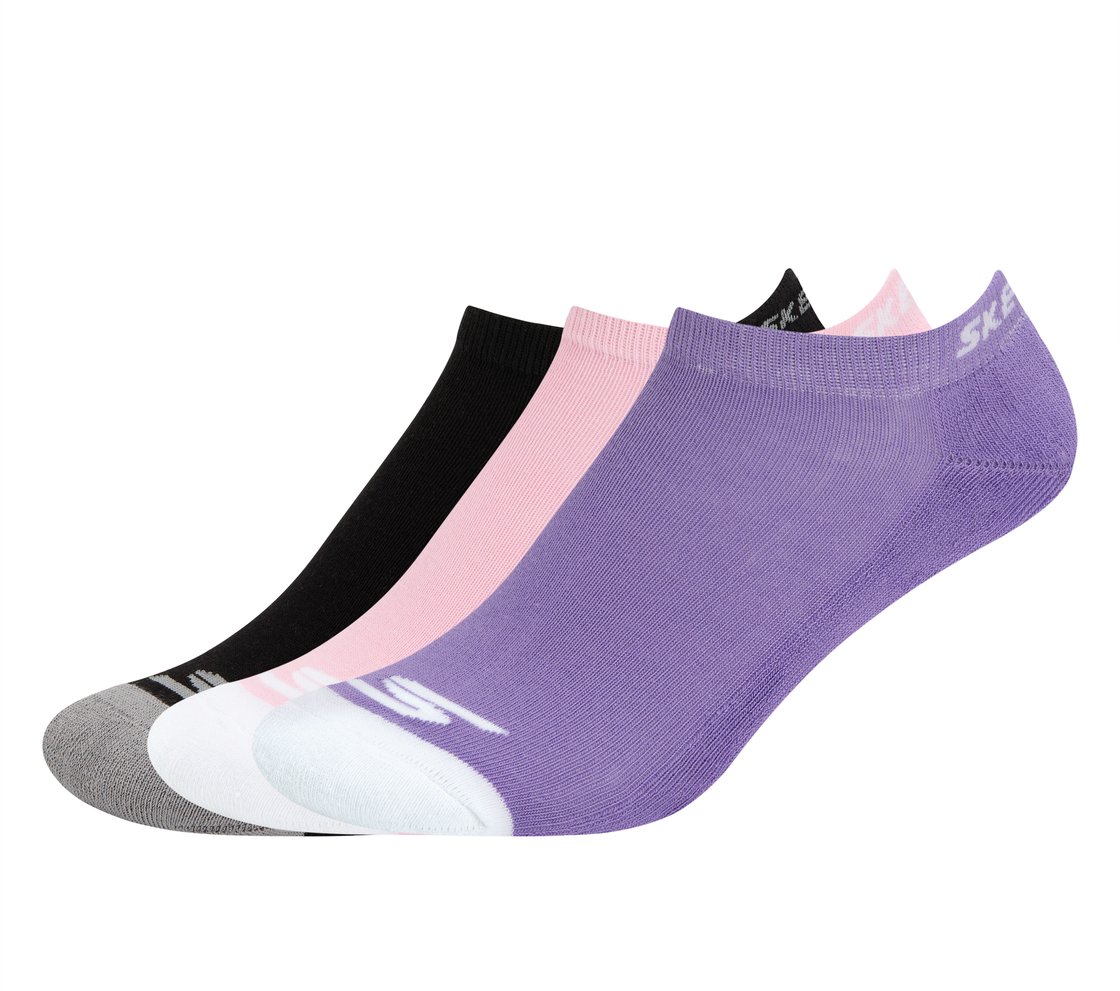 3PK WOMENS HALF TERRY LOW CUT, BLACK/LAVENDER/PINK Accessories Lateral View