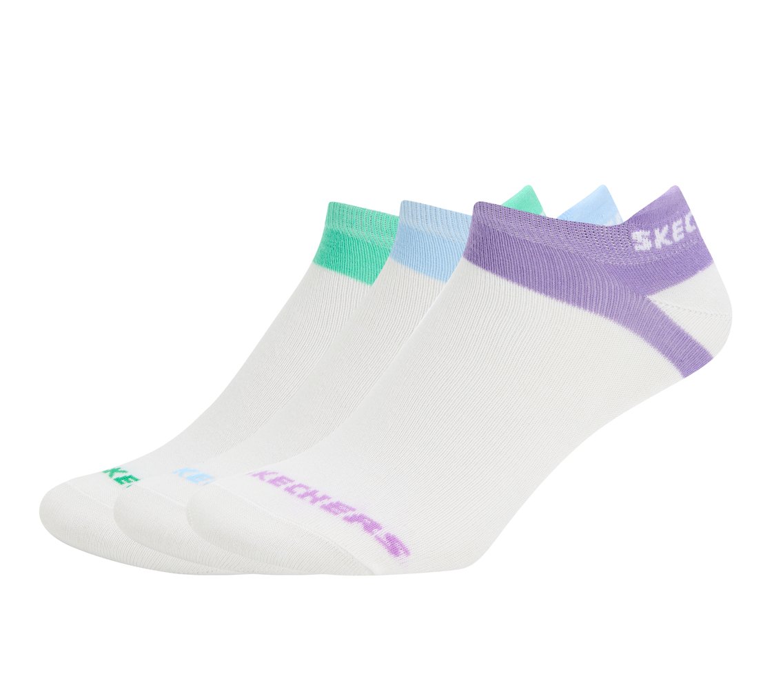 3PK WOMENS NON TERRY LOW CUT, WHITE Accessories Lateral View