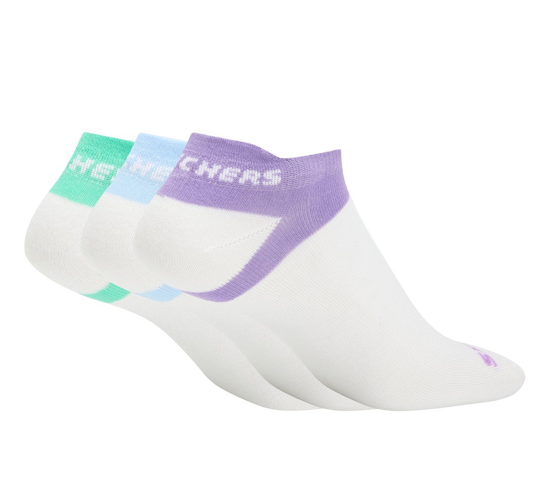 3PK WOMENS NON TERRY LOW CUT, WHITE Accessories Top View