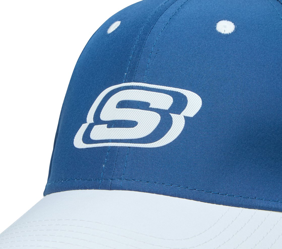 COLOURBLOCK BASEBALL HAT , NAVY/WHITE Accessories Left View