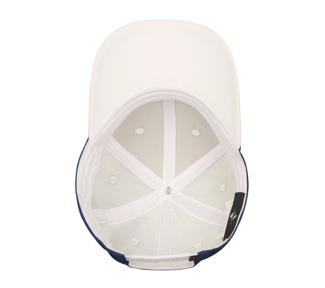 COLOURBLOCK BASEBALL HAT , NAVY/WHITE Accessories Right View