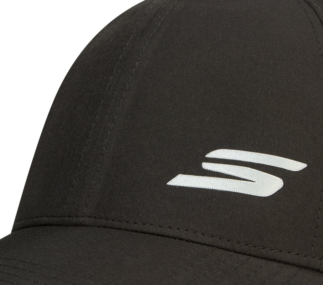 ELASTICATED PERFORMANCE BASEBALL HAT , BLACK Accessories Left View