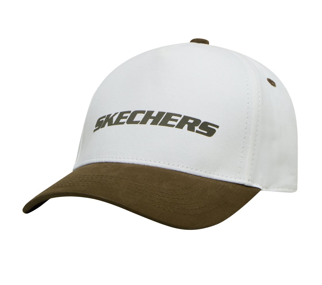 COTTON TWILL BASEBALL HAT , GREEN/WHITE