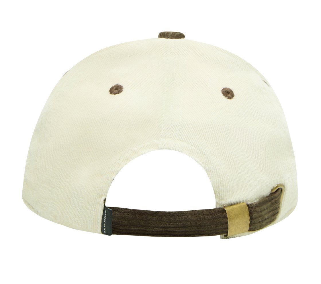 CORDUROY BASEBALL HAT , NATURAL/OLIVE