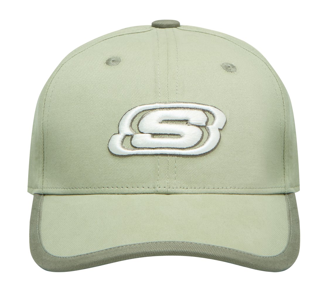 PEACHED BASEBALL HAT , OLIVE Accessories Lateral View