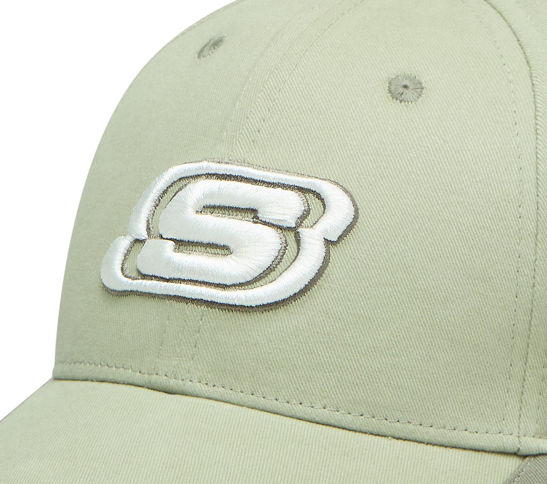 PEACHED BASEBALL HAT , OLIVE Accessories Left View
