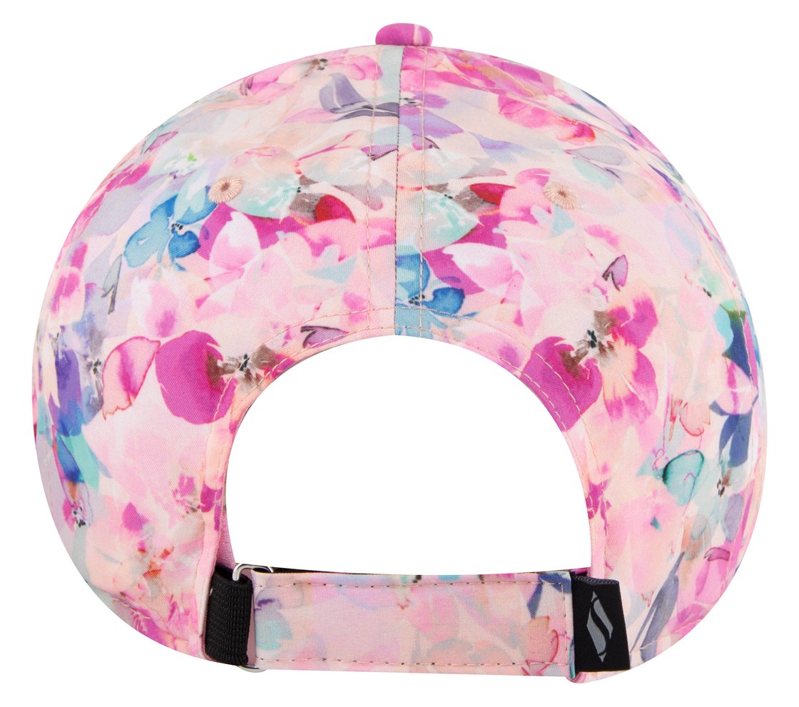 Seascape Floral Hat, PURPLE/TURQUOISE Accessories Top View