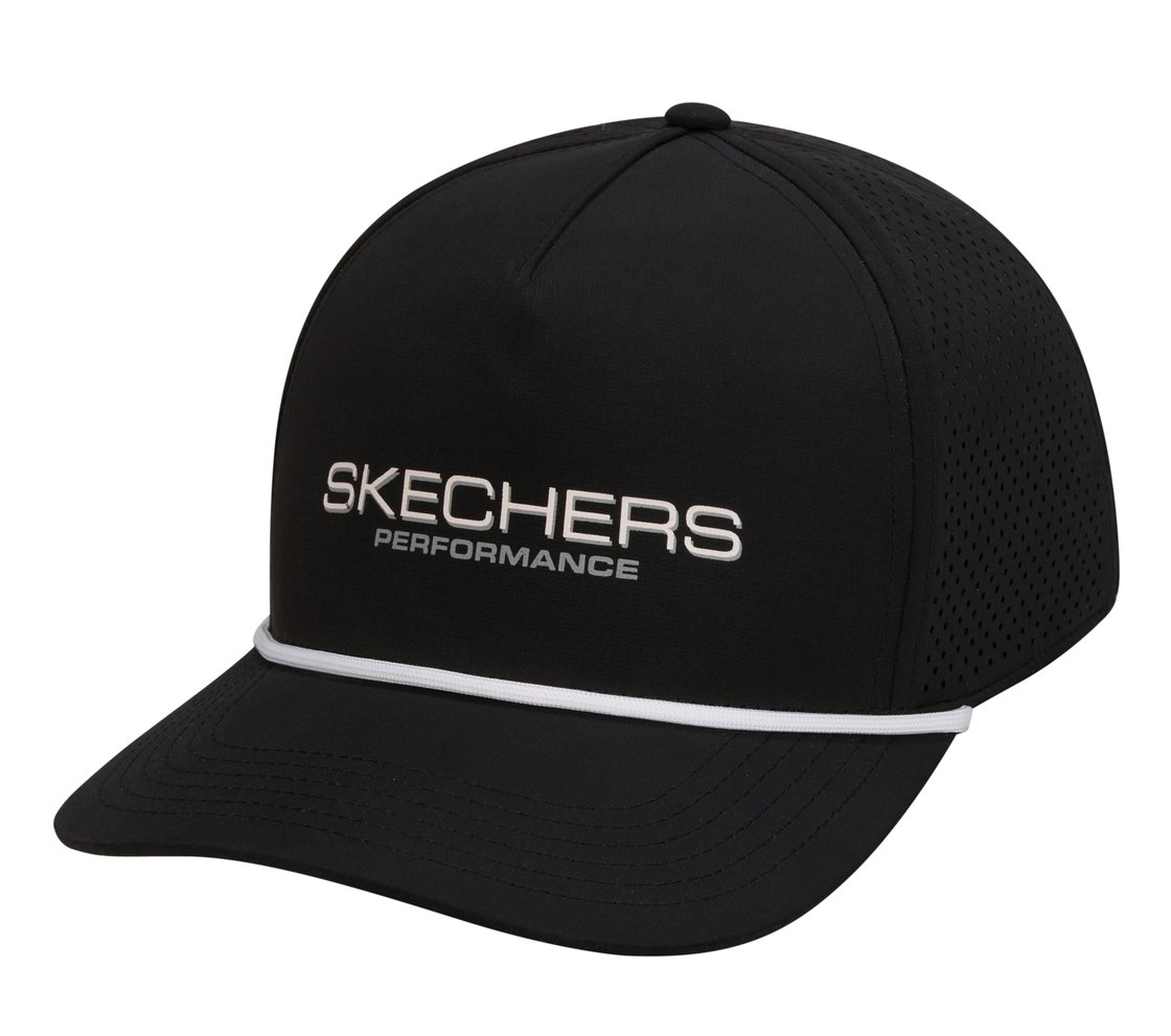 UNISEX PERFORMANCE TRUCKER HAT, BLACK