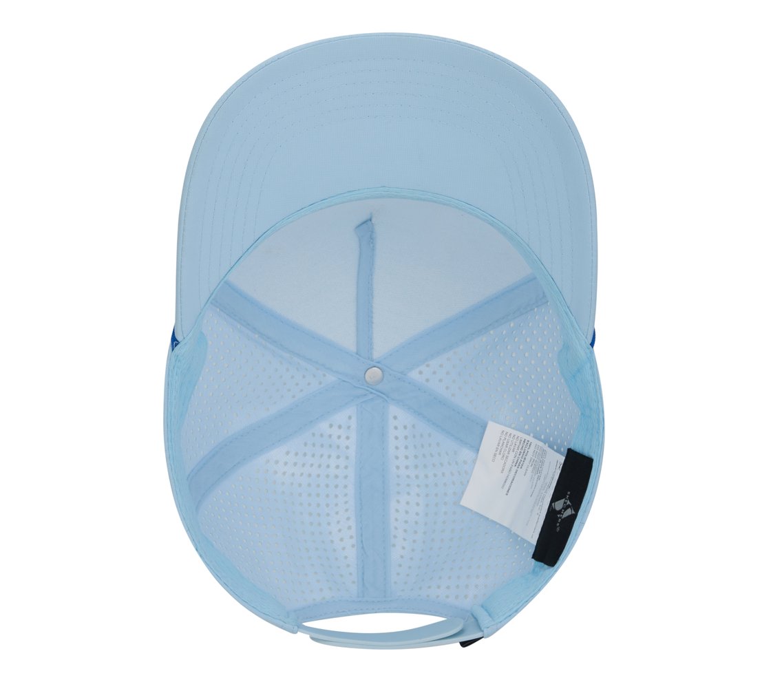 UNISEX PERFORMANCE TRUCKER HAT, SIL/WHT/BLUE Accessories Right View