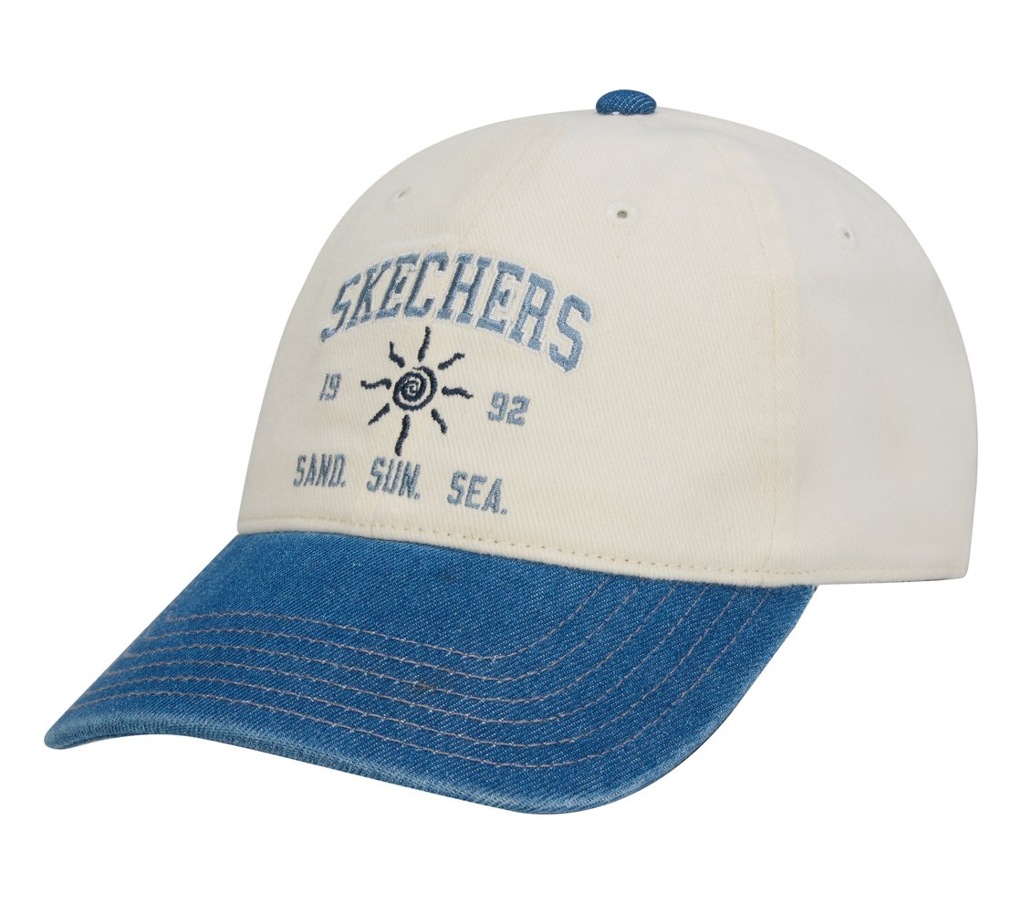 SKECHERS SAND SUN SEA HAT, OFF WHITE Accessories Top View