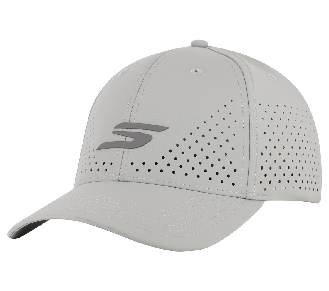 SKECHERS PRIMETIME FLEX HAT, GRAY/MT Accessories Lateral View