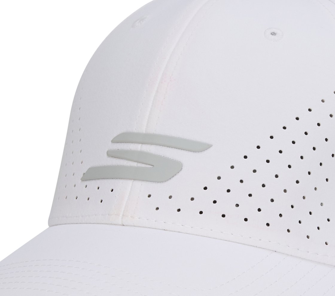 SKECHERS PRIMETIME FLEX HAT, WHITE Accessories Left View