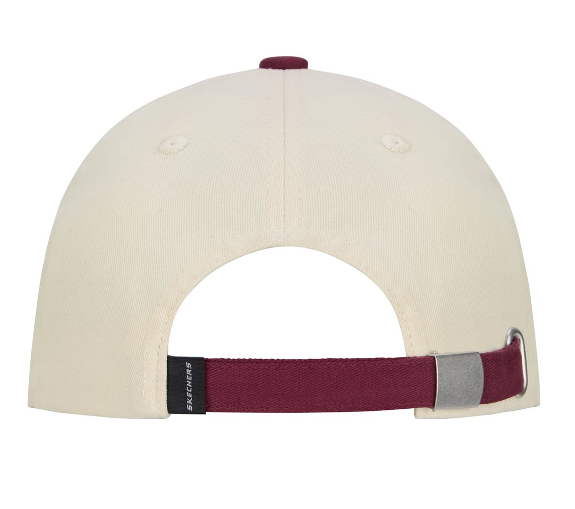 SKECHERS CONTRAST VISOR BB CA, OFF WHITE/RED