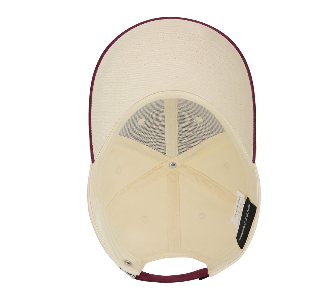 SKECHERS CONTRAST VISOR BB CA, OFF WHITE/RED