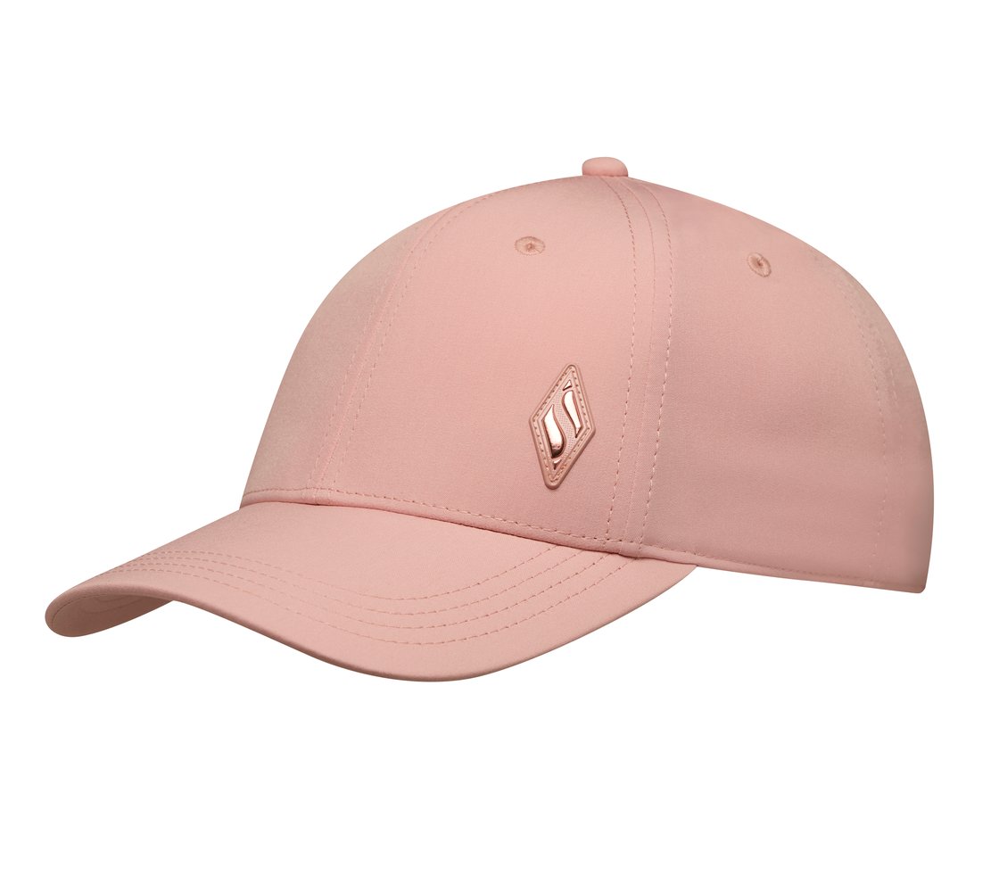 Skech-Shine Diamond Patch Hat, PINK/GRAY Accessories Lateral View