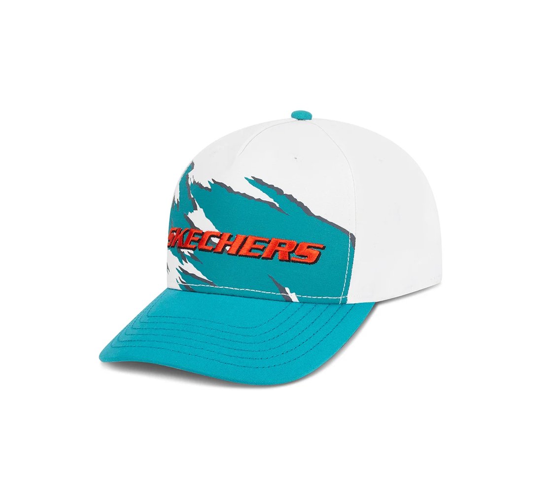 Crash Baseball Hat, TEAL/MULTI Accessories Lateral View