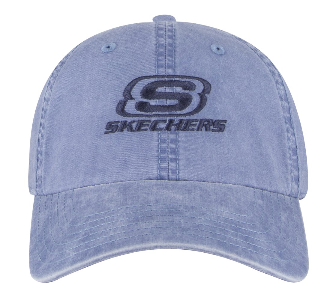 WASHED DAD HAT, BLUE Accessories Bottom View