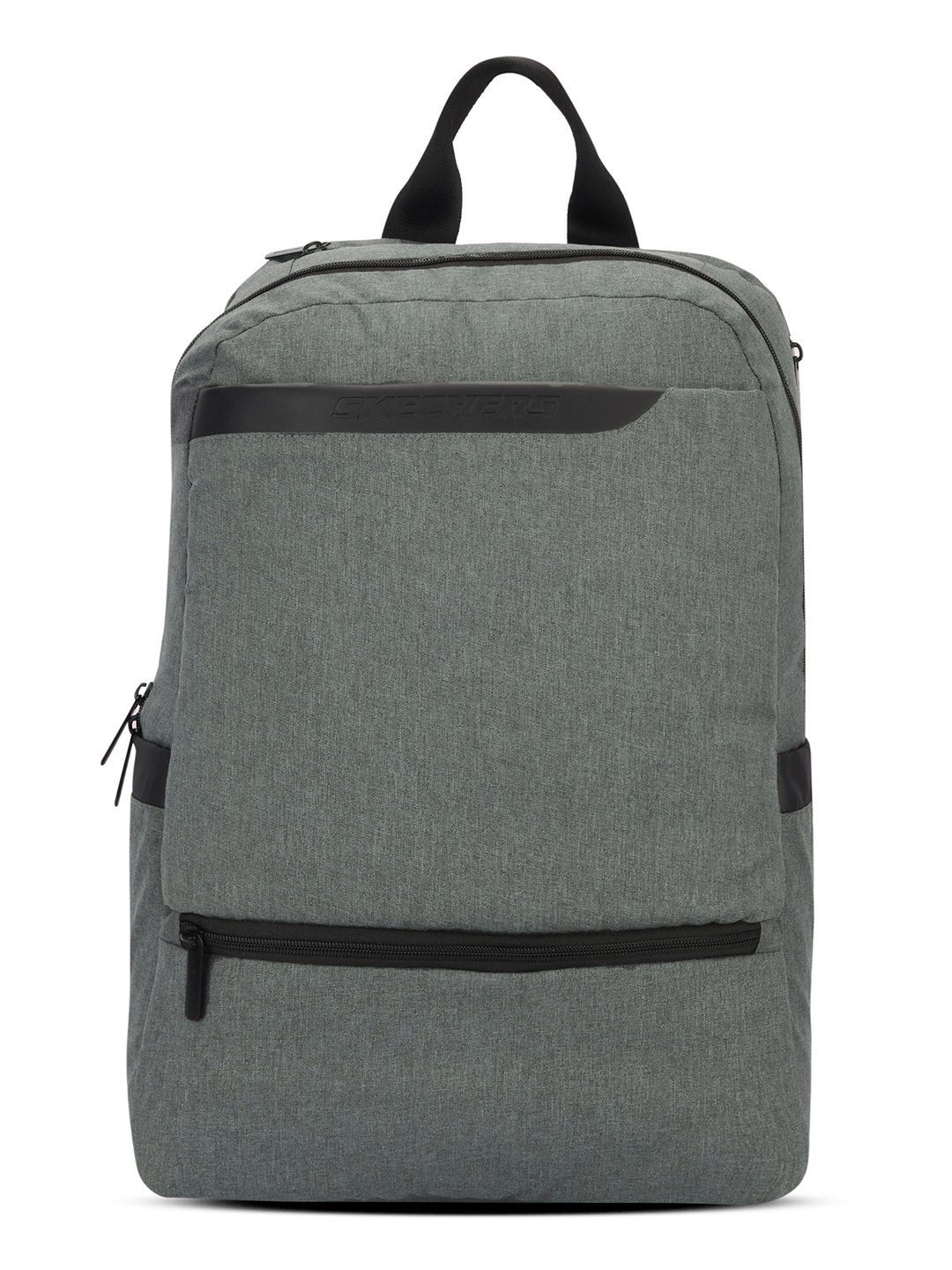 OXFORD PATTERN SINGLE COMPARTMENT, LIGHT GREY