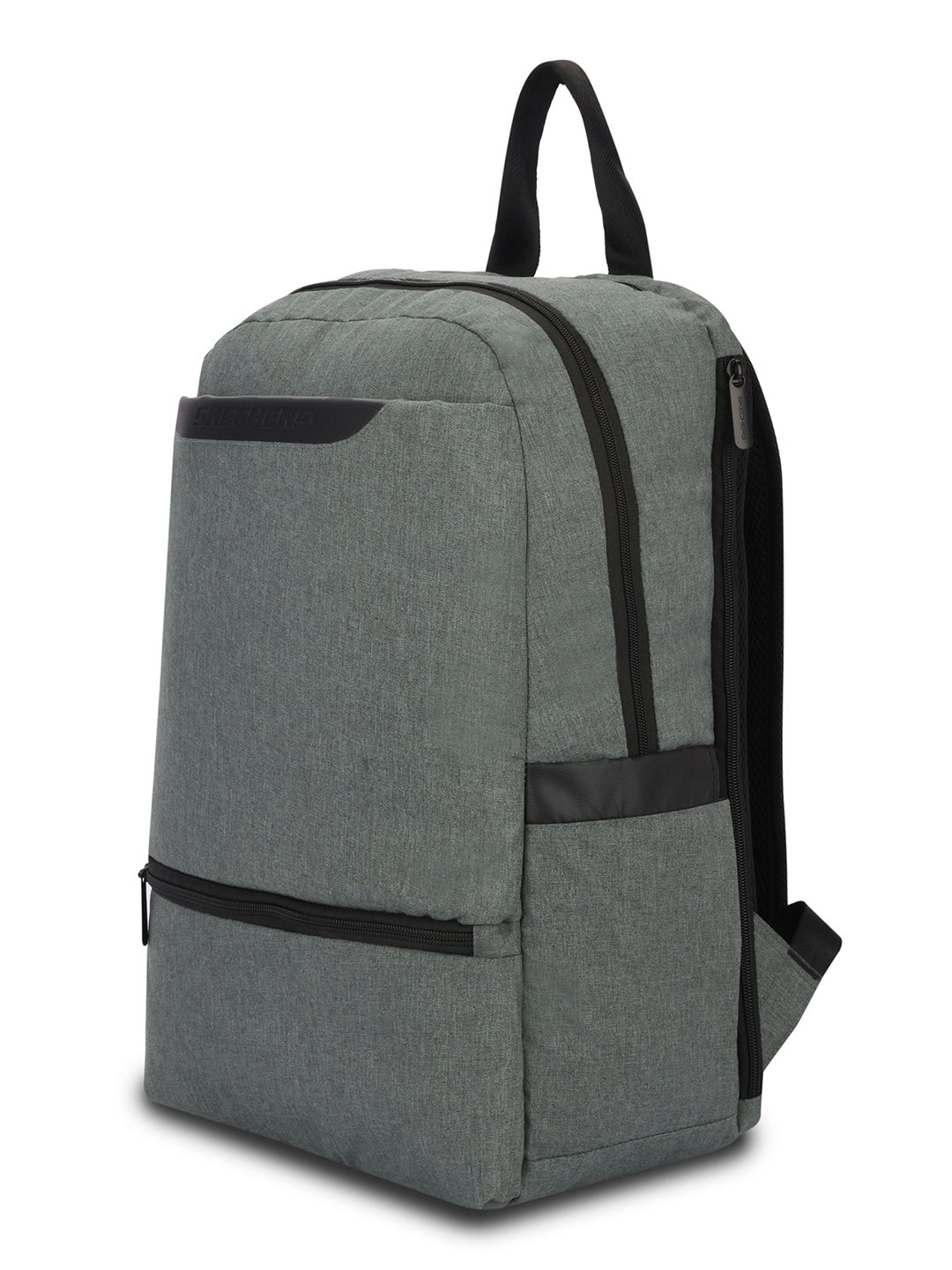 OXFORD PATTERN SINGLE COMPARTMENT, LIGHT GREY