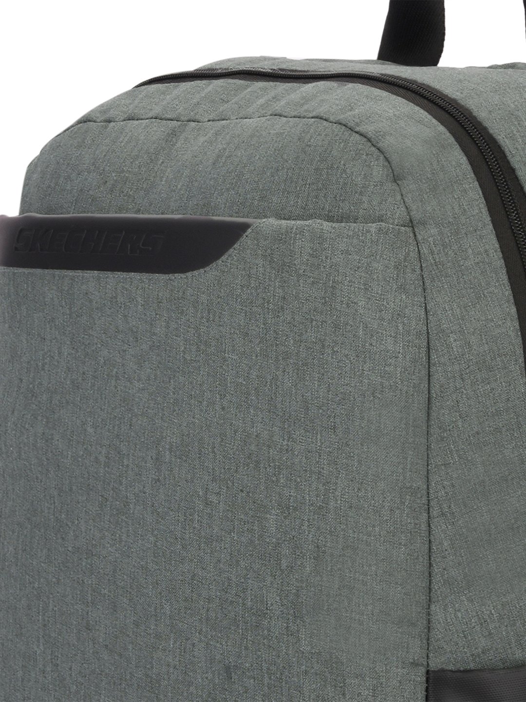 OXFORD PATTERN SINGLE COMPARTMENT, LIGHT GREY