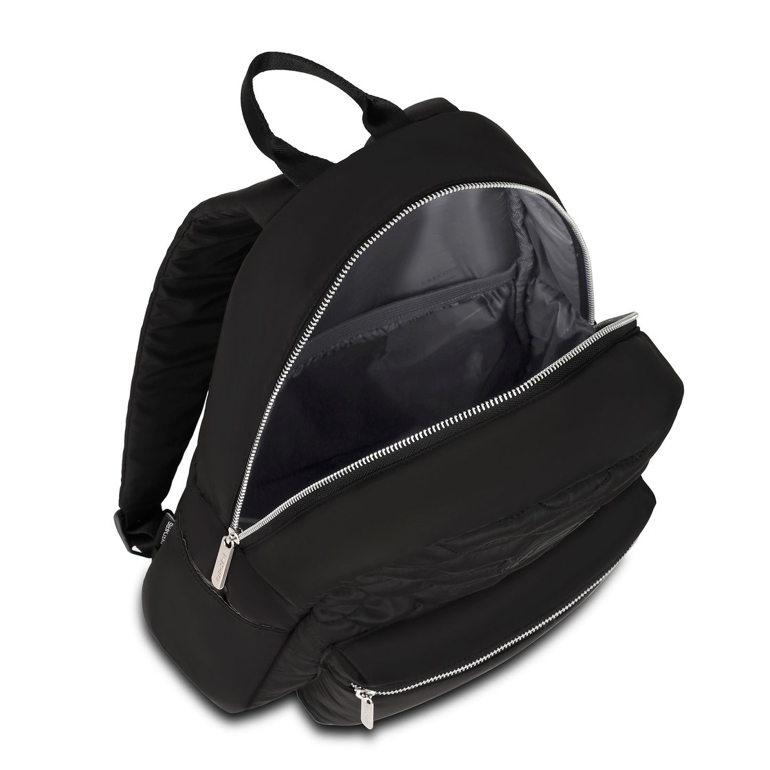 QUILTED SINGLE COMPARTMENT BAG, BBBBLACK Accessories Right View