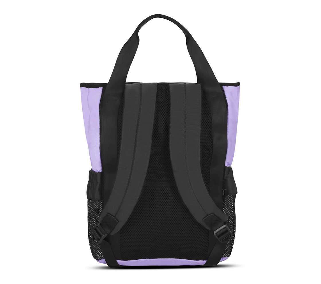 QUILTED BAG WITH FRONT & SIDE, BLACK/MULTI