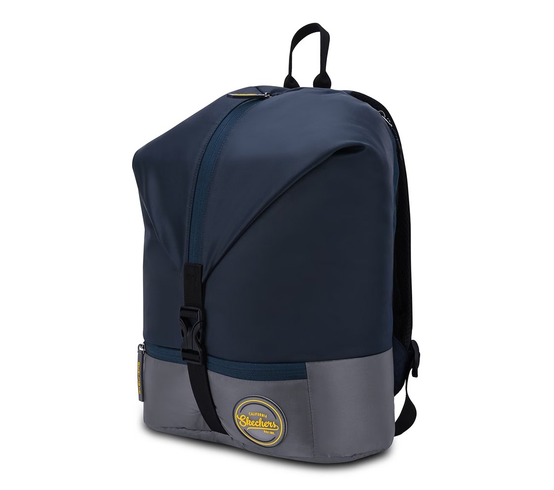 TREKKING BACKPACK WITH FRONT POCKET, BLUE/GRAY Accessories Top View
