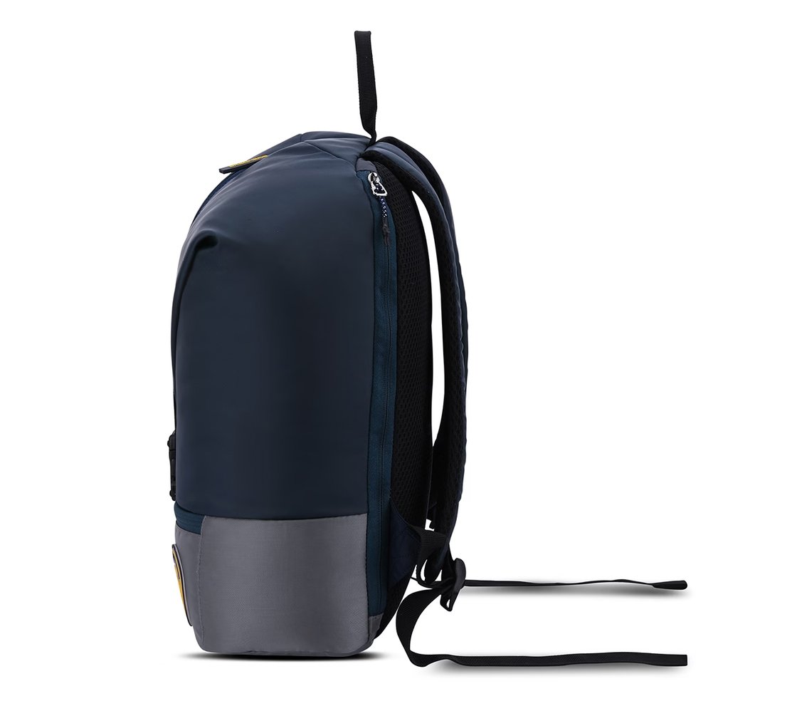 TREKKING BACKPACK WITH FRONT POCKET, BLUE/GRAY Accessories Bottom View