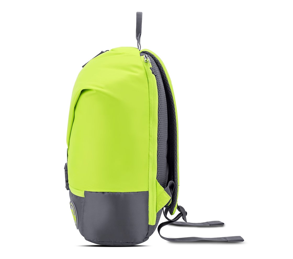 TREKKING BACKPACK WITH FRONT POCKET, GREEN/YELLOW