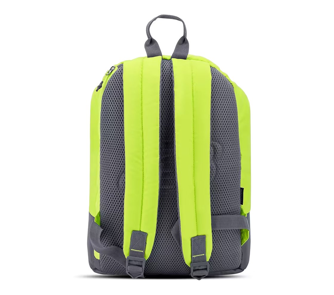 TREKKING BACKPACK WITH FRONT POCKET, GREEN/YELLOW