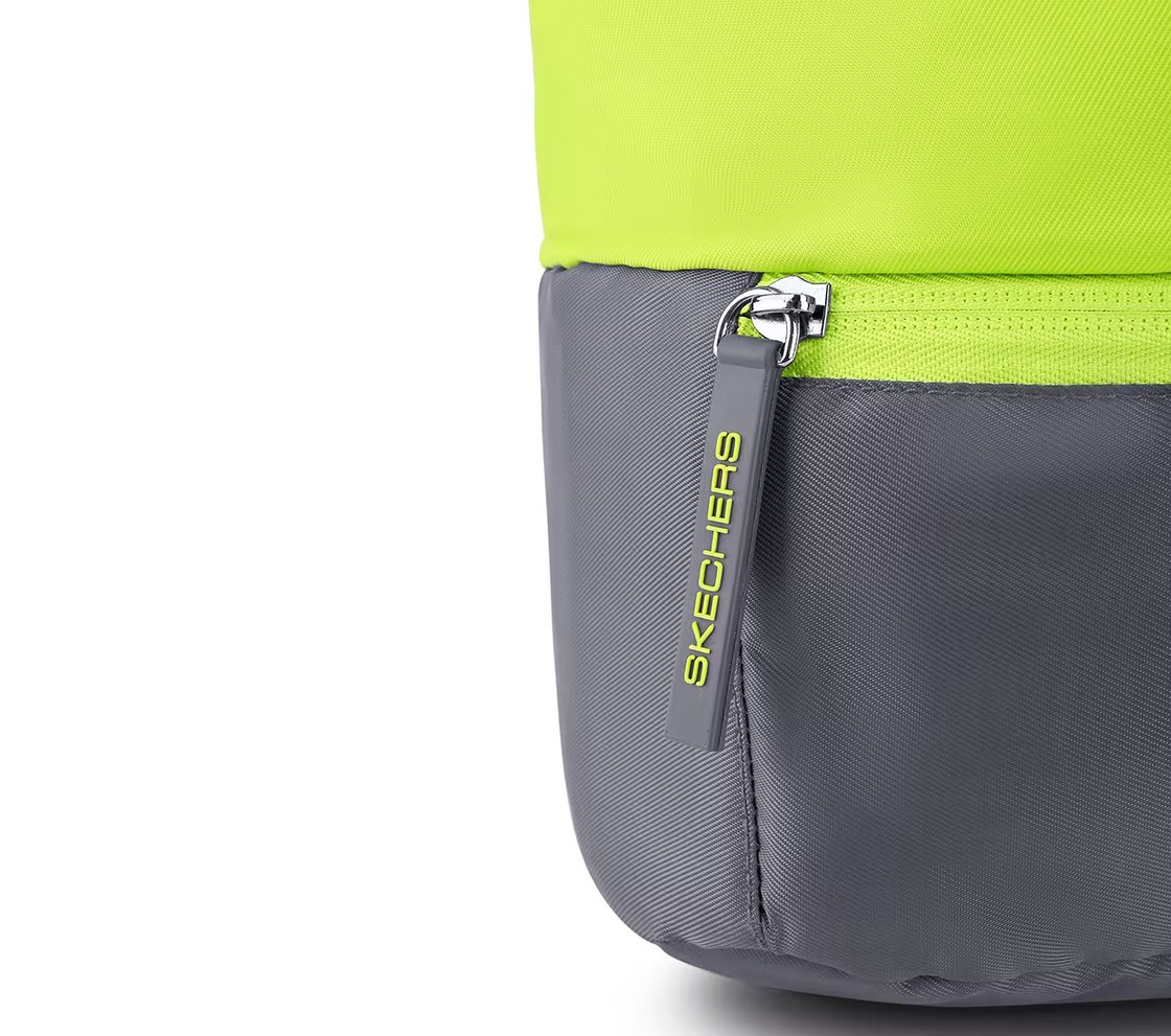 TREKKING BACKPACK WITH FRONT POCKET, GREEN/YELLOW